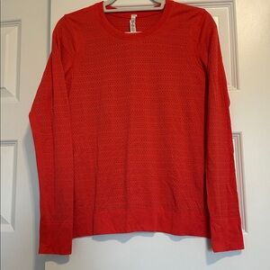 lululemon athletica Vibrant Red Crewneck Sweater